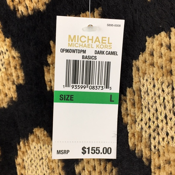Michael Kors Animal Print Cozy Cat Sweater $155 NWT - Picture 3 of 8